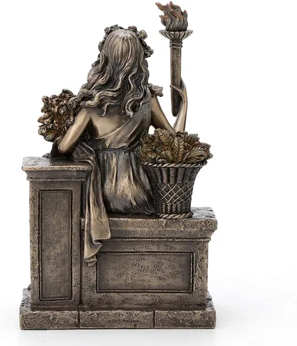 Miniatura 4 de Veronese Design Estatua de bronce antiguo de la diosa griega romana de la agricultura de 9 pulgadas con acabado de bronce antiguo