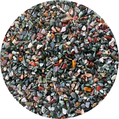 Miniatura 77 de GAF TREASURES Chips de piedras preciosas de jade semi nefrita natural, de 0.5 libras, mini cristales triturados, chips de cristal sin perforar
