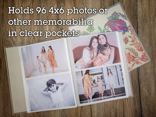 Miniatura 2 de CocoPolka Paquete de 2 álbumes de fotos de 4 x 6 pulgadas por página. Cada álbum de fotos flexible tiene capacidad para hasta 96 fotos de 4 x 6
