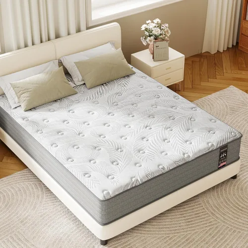 Miniatura 14 de KOW Colchón individual de espuma viscoelástica de 6 pulgadas en una caja con funda extraíble lavable, firmeza media para dormir fresco, alivio