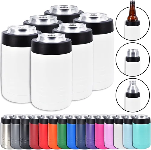 Miniatura 15 de Clear Water Home Goods - Enfriador de bebidas de acero inoxidable de doble pared aislado al vacío de 12 onzas - Revestimiento en polvo negro
