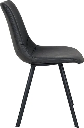 Miniatura 5 de LeisureMod Markley - Silla de comedor, color negro carbón