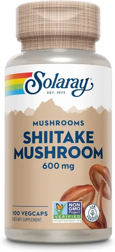 SOLARAY Setas Shiitake 600 mg | 100 unidades