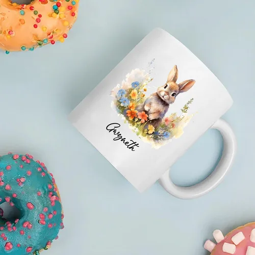Miniatura 3 de Taza de café de bisonte personalizada de 11 onzas y 15 onzas, taza de té blanca de bisonte bebé, regalos para niñas, niños, niñas, niños, mejores