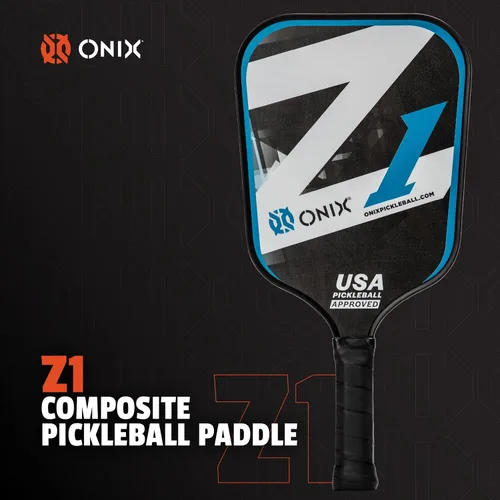Miniatura 2 de Onix Graphite Z5 - Paleta de pickleball de fibra de carbono con forma de cuerpo ancho, núcleo de panal y cara de grafito ONIX Paleta de pickleball