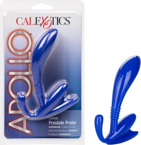Miniatura 7 de CalExotics Apollo - Sondas curvadas para próstata, color negro