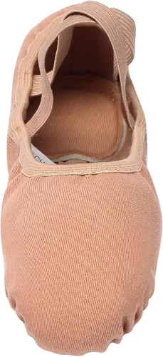 Miniatura 3 de Linodes Zapatos de baile para niñas, de lona elástica con suela dividida para mujer