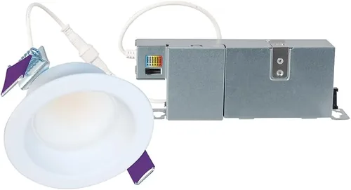 HALO LCR - Lámpara LED sin lata retrocedida de 2 pulgadas, 10 W, para interiores y exteriores, regulable, 6 temperaturas de color seleccionables,