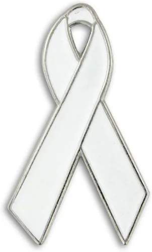 Miniatura 53 de PinMart Awareness - Pin de solapa esmaltado – Pin de cinta chapado en níquel y oro – Cinta de prevención y conciencia – Broche de joyería con parte