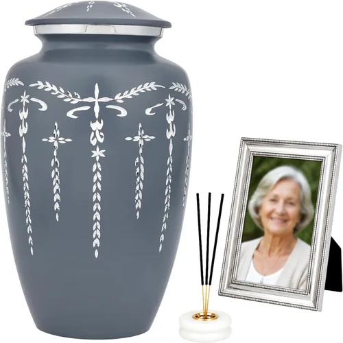 Miniatura 16 de Urnas para cenizas humanas adultas, mujeres y hombres de más de 200 pulgadas cúbicas, urna decorativa de entierro, urnas de cremación funeraria