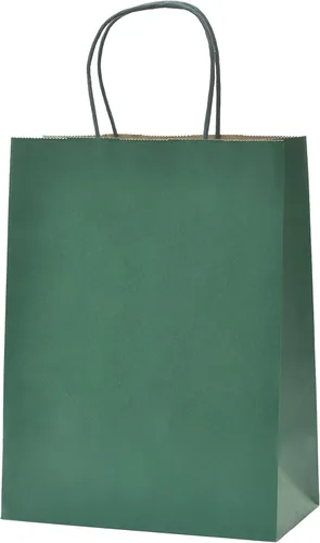 Nexmint Bolsas de papel kraft de 8 x 10.5 pulgadas, bolsas de regalo con asa para cumpleaños, vacaciones, regalos, recuerdos de fiesta, venta al por