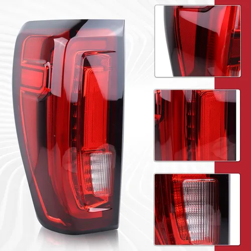 Miniatura 4 de Conjunto de Lámpara Trasera Tipo LED Compatible con GMC Sierra 1500/2500 HD/3500 HD 2019-2023 (solo con modelos de Luz Trasera LED de Fábrica) Lado