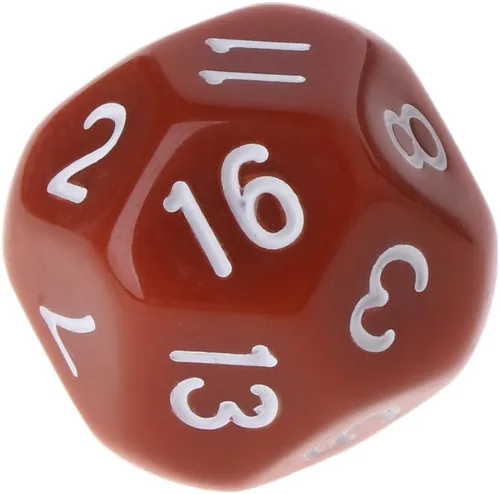 Miniatura 3 de 10 dados poliédricos D16 de 16 caras para juegos de mesa