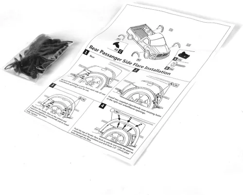 Miniatura 4 de DNA Motoring IF-10010-MBK 4 Piezas Guardabarros de Rueda Estilo OE Compatibles con 99-06 Silverado / 07 Silverado Classic 68.4", 78", 69.2", 96