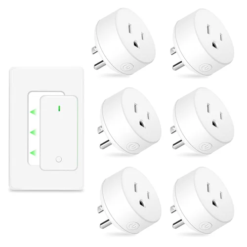 Miniatura 80 de NineLeaf Interruptor de salida remoto inalámbrico, interruptor de lámpara remoto, interruptor decorativo de enchufe de luz de encendido y apagado