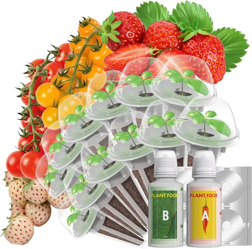 Miniatura 11 de Vainas de semillas de flores y frutas LYKOCLEAN para AeroGarden, Ahopegarden, sistema de cultivo hidropónico iDOO para interiores, 350 semillas+