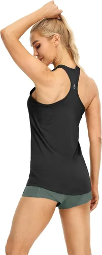 Miniatura 7 de Icyzone Camiseta deportiva con espalda cruzada, sin mangas, para mujer, paquete de 3