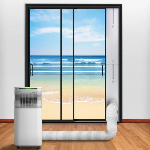 Miniatura 5 de Kit de ventana de aire acondicionado portátil con acoplador, sello de ventana ajustable para unidad de CA, kit de ventilación de CA deslizante