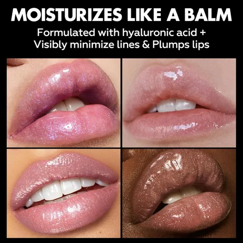 Miniatura 5 de FOCALLURE Lápiz labial brillante hidratante, acabado brillante de perlas, bálsamo labial teñido hidratante con textura cremosa, tinte labial de RD02