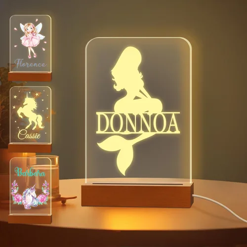 Miniatura 8 de Luz nocturna con foto personalizada, lámpara LED con nombre de corazón, lámpara acrílica personalizada con imagen, regalo para su novia, amante