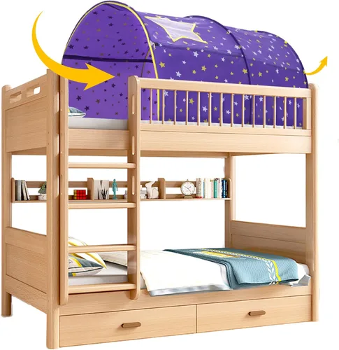 Miniatura 10 de Alvantor® Starlight Toldo para cama de ensueño, tienda de juegos para niños, espacio de privacidad, tamaño individual, para dormir en interiores