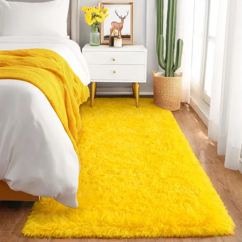 Miniatura 71 de Awaytail Alfombra Esponjosa Lavable 2x3 Pies, Pura Negra Alfombra para Silla de Escritorio Antideslizante, Alfombra Supersuave para Niños