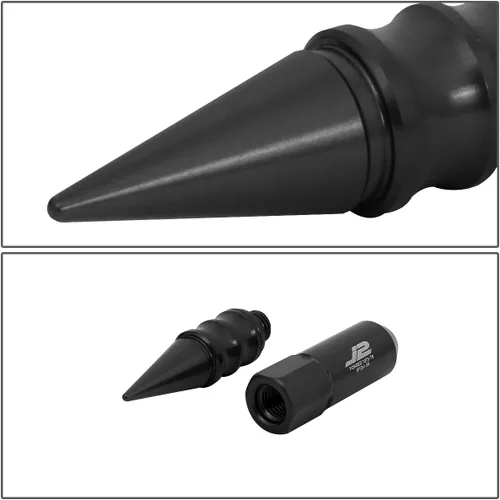 Miniatura 4 de J2 Engineering 7075 Aluminio Negro M12 x 1.5 20 piezas L: 4.843 in Tuerca de tuerca con adaptador de enchufe
