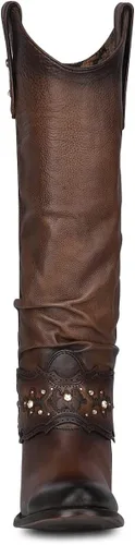 Miniatura 3 de Cuadra Botas altas para mujer en piel bovina marrón