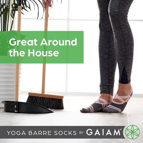 Miniatura 13 de Gaiam Grippy Studio Yoga Socks for Extra Grip in Standard or Hot Yoga