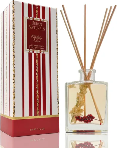 Miniatura 13 de Urban Naturals Balsam Forest - Juego de aceites difusores de varillas – Abeto Fraser, hoja perenne, pino, cedro leñoso y sándalo – Botella de vidrio