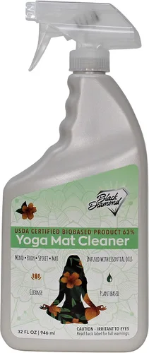 Black Diamond Stoneworks Limpiador en aerosol para esterilla de yoga: aceites esenciales certificados por USDA BIOBASED; seguro para todo tipo de 1