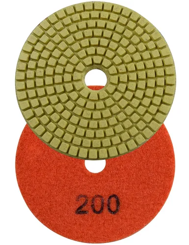 Miniatura 22 de Almohadillas húmedas de pulido de diamante de 4 pulgadas para lijar piedra mármol granito encimera 7 piezas conjunto de grano mixto 50-3000