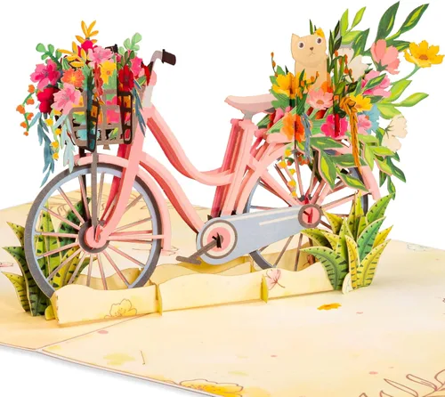 Miniatura 11 de Paper Love Carta desplegable 3D, arreglo floral, día de la madre, para todas las ocasiones, funda de 5 x 7 pulgadas, incluye sobre y etiqueta de nota