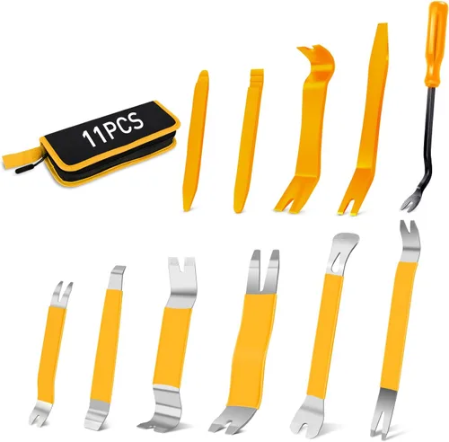 Miniatura 20 de GOOACC Kit de 5 piezas de herramientas de extracción de molduras de nylon para automóviles, kit de herramientas de extracción sin rayar para panel