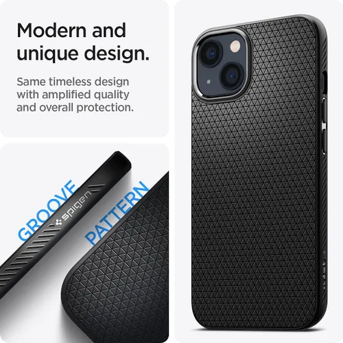 Miniatura 3 de Spigen Liquid Air - Funda diseñada para iPhone 13 (2021), color negro mate