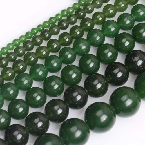 Miniatura 4 de JOE FOREMAN 0.079 in piedras preciosas redondas Taiwán Jade perlas DIY pulsera collar joyería suelta grano Strand 15