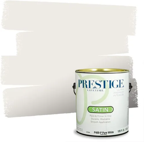 Miniatura 104 de PRESTIGE Paints - Pintura interior e imprimación en uno, 1 galón, cáscara de huevo, pimienta envejecida
