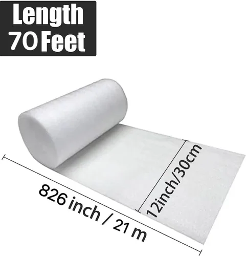 Miniatura 2 de Rollos de envoltura de espuma de 12" x 70' para mudanza, rollos de espuma de embalaje, materiales de embalaje para envío, suministros de embalaje