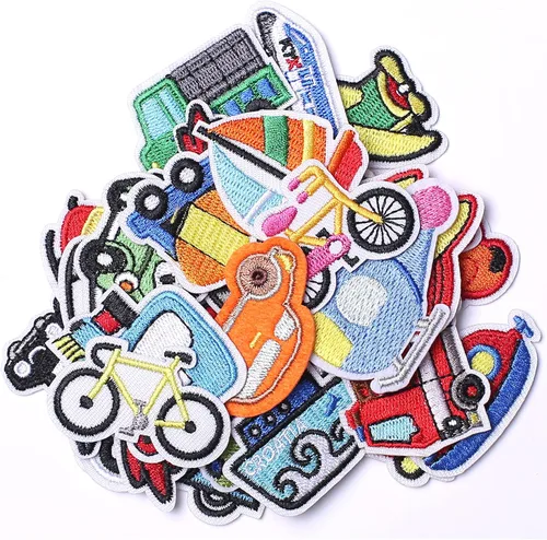 Harsgs Parches bordados para automóvil, lindos parches para planchar y coser para automóvil y vehículo, apliques para ropa, vestido, sombrero, Un