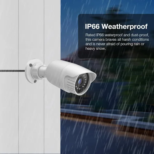Miniatura 6 de Cámara de seguridad 1080P 4 en 1 HD CCTV Bullet Cámara con cable, AHD/TVI/CVI/CVBS, video de vigilancia analógica, carcasa de metal, cámara negra