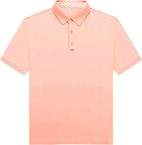 Miniatura 16 de V VALANCH Polo de golf de manga corta para hombre, estilo casual, con cuello que absorbe la humedad