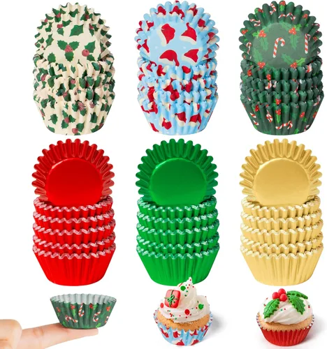 Miniatura 8 de COcnny America - Bolsas de papel de aluminio para cupcakes, 600 unidades de papel de aluminio para el 4 de julio, envoltorios de papel