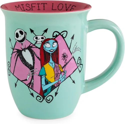 Miniatura 15 de Silver Buffalo Disney Tim Burton's Nightmare Before Christmas Jack and Zero - Taza de cerámica cónica, 14 onzas Jack and Zero (14 onzas)