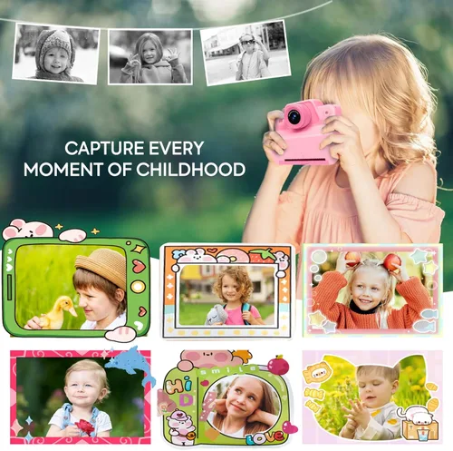Miniatura 2 de Cámara de impresión instantánea para niños, cámara instantánea para niños de 3, 4, 5, 6, 7, 8, 9, 10 años, regalos de cumpleaños, Navidad, regalo