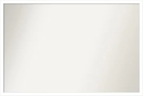 Miniatura 588 de Amanti Art Espejo de baño blanco para sobre el fregadero, 32 x 45 pulgadas, espejo de tocador rectangular blanco esbelto, marco de madera moderno