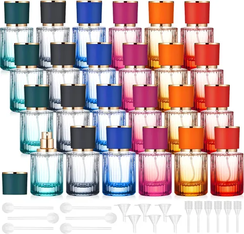 Miniatura 21 de Teenyyou 6 botellas vacías de perfume de vidrio de 30/50/3.4 fl oz a granel para fabricantes de perfumes, botellas de colonia atomizadoras