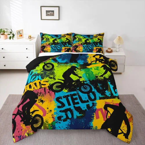 Miniatura 10 de Erosebridal - Juego de edredón atrapasueños tamaño Queen, juego de ropa de cama boho con plumas, juego de colcha mandala para niños, niñas y Ww2707