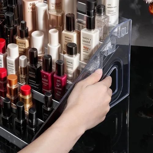 Miniatura 3 de Lemecima Organizador de esmalte de uñas, 84 botellas de 7 capas, organizador de lentes de sol, estante de exhibición de acrílico, soporte