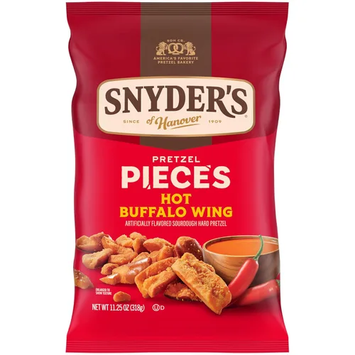 Miniatura 13 de Snyder's of Hanover Hot Buffalo Wing - Piezas de pretzel de 8 onzas