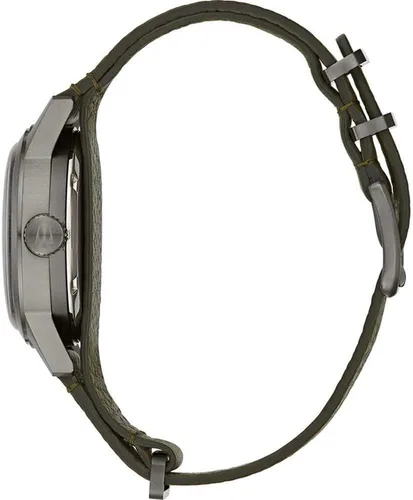 Miniatura 3 de Bulova Men's Military Heritage Hack Stainless Steel 3-Hand Automatic Watch, NATO Leather Strap, Luminous Hands and Markers